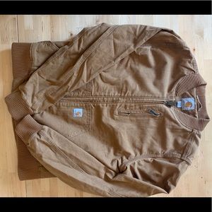 Carhartt tan bomber jacket